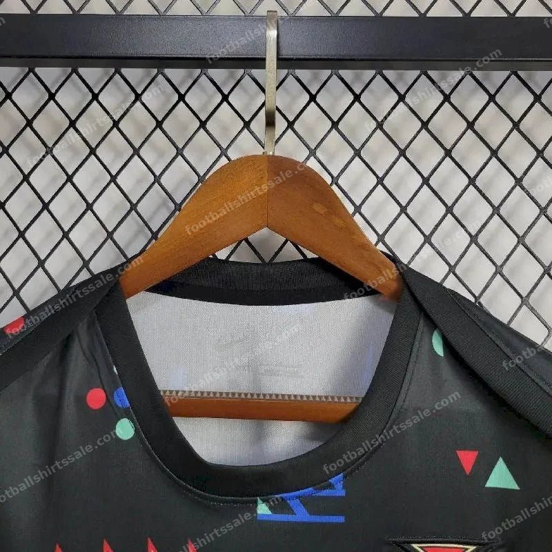 2024 Portugal Training Wear Black Football Shirt 1:1 Thai Quality - Detail 4