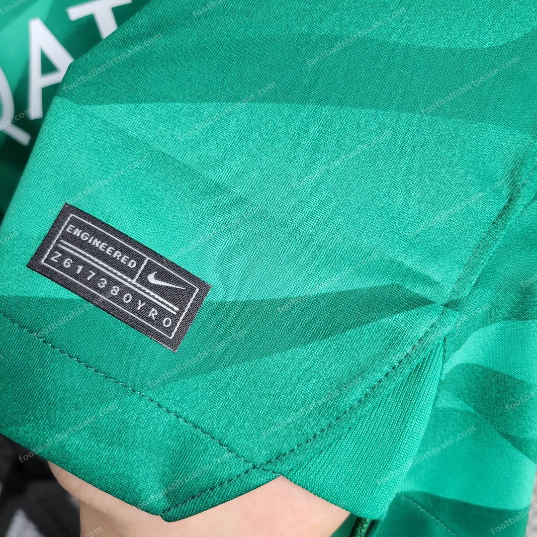 2023/2024 Psg Paris Saint-Germain Goalkeeper Green Football Shirt - Detail 7
