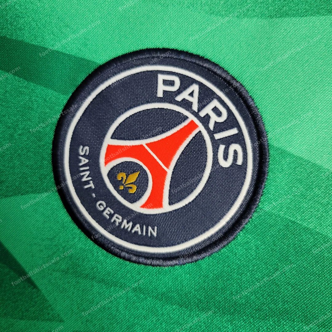 2023/2024 Psg Paris Saint-Germain Goalkeeper Green Football Shirt - Detail 9