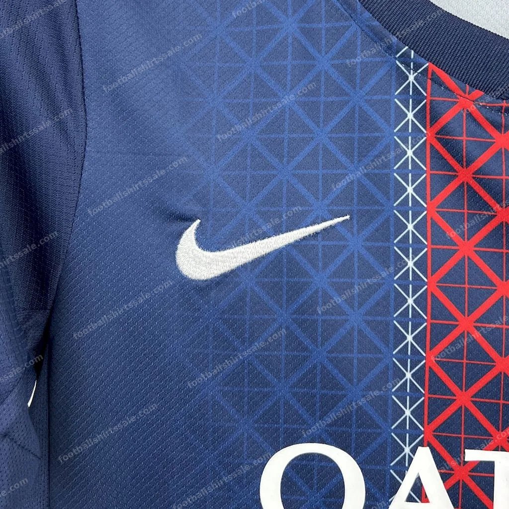 2025/2026 PSG Paris Saint-Germain Home Football Shirt Kids Size - Detail 3