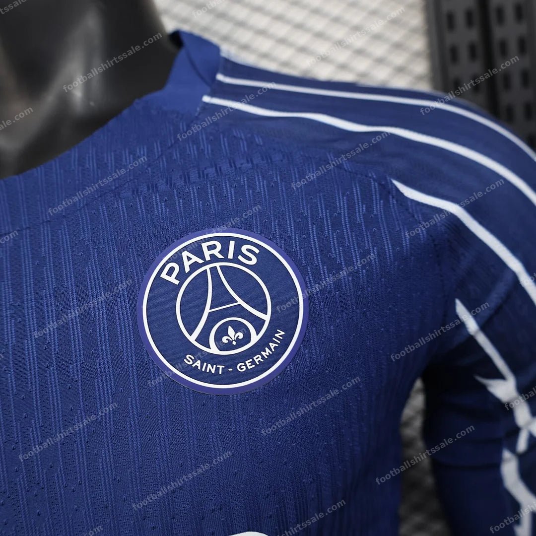 2024/2025 Psg Paris Saint-Germain Long Sleeve Fourth Away Player Version Jersey - Detail 4