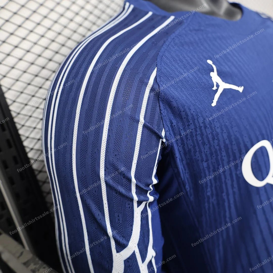 2024/2025 Psg Paris Saint-Germain Long Sleeve Fourth Away Player Version Jersey - Detail 5