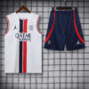 2023/2024 Psg Paris Saint-Germain pre-match training White Jersey+Shorts 1:1 Thai Quality