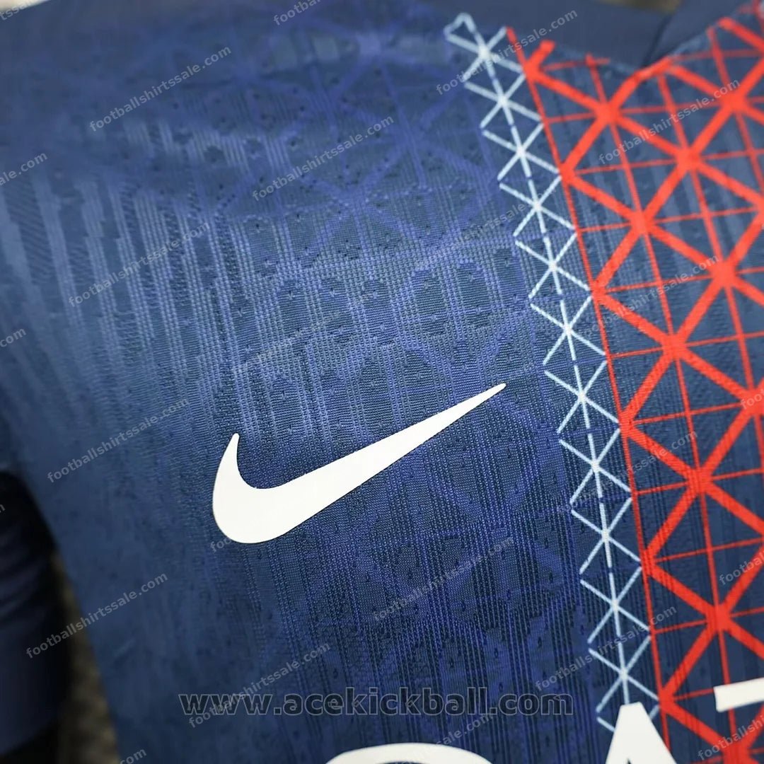 2025/2026 PSG Player Version Paris Saint-Germain Home Champions League Edition Football Shirt - Detail 3