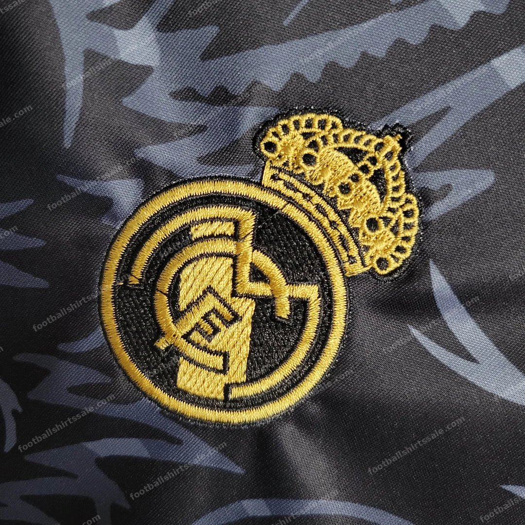2023/2024 Real Madrid Chinese Dragon Black Football Shirt - Detail 7