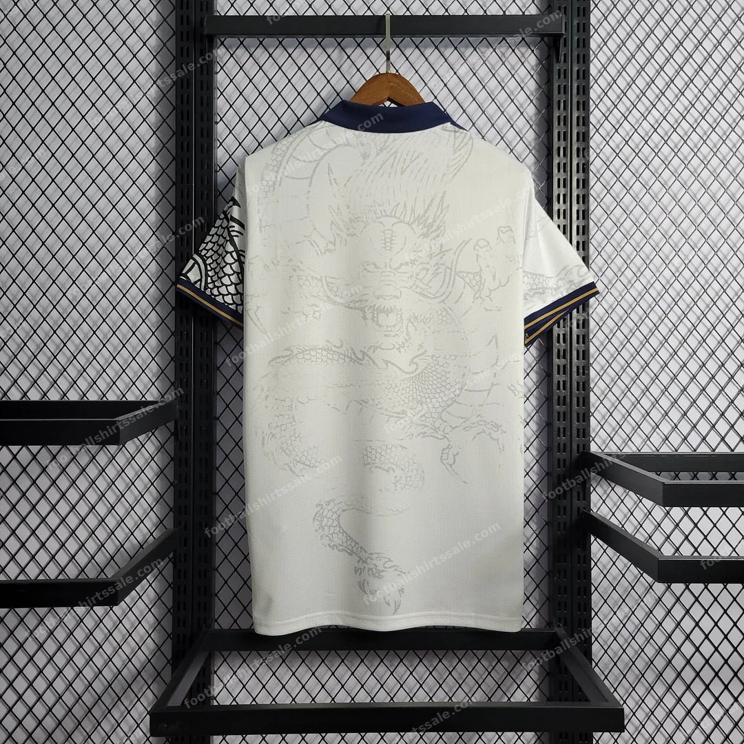 2022/2023 Real Madrid Chinese Dragon Football Shirt White - Detail 1