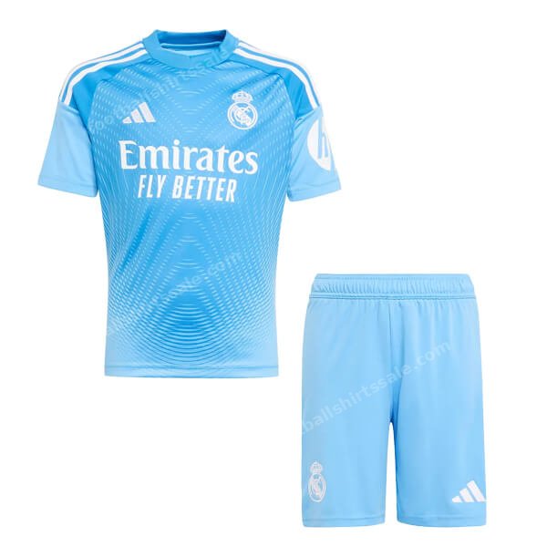 Real Madrid Goalkeeper Kids Kit 25/26 – Blue
