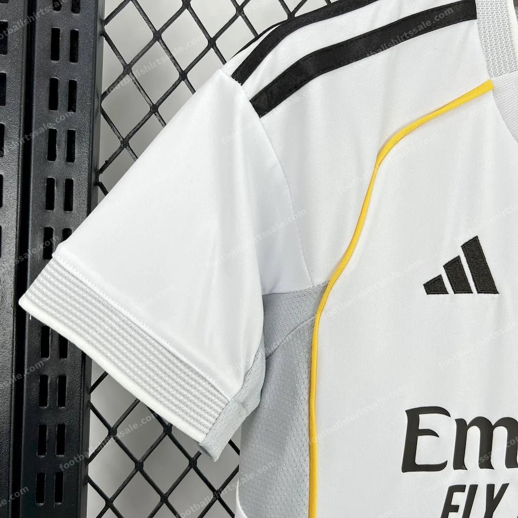 2025/2026 Real Madrid Home Football Shirt Kids Size - Detail 3