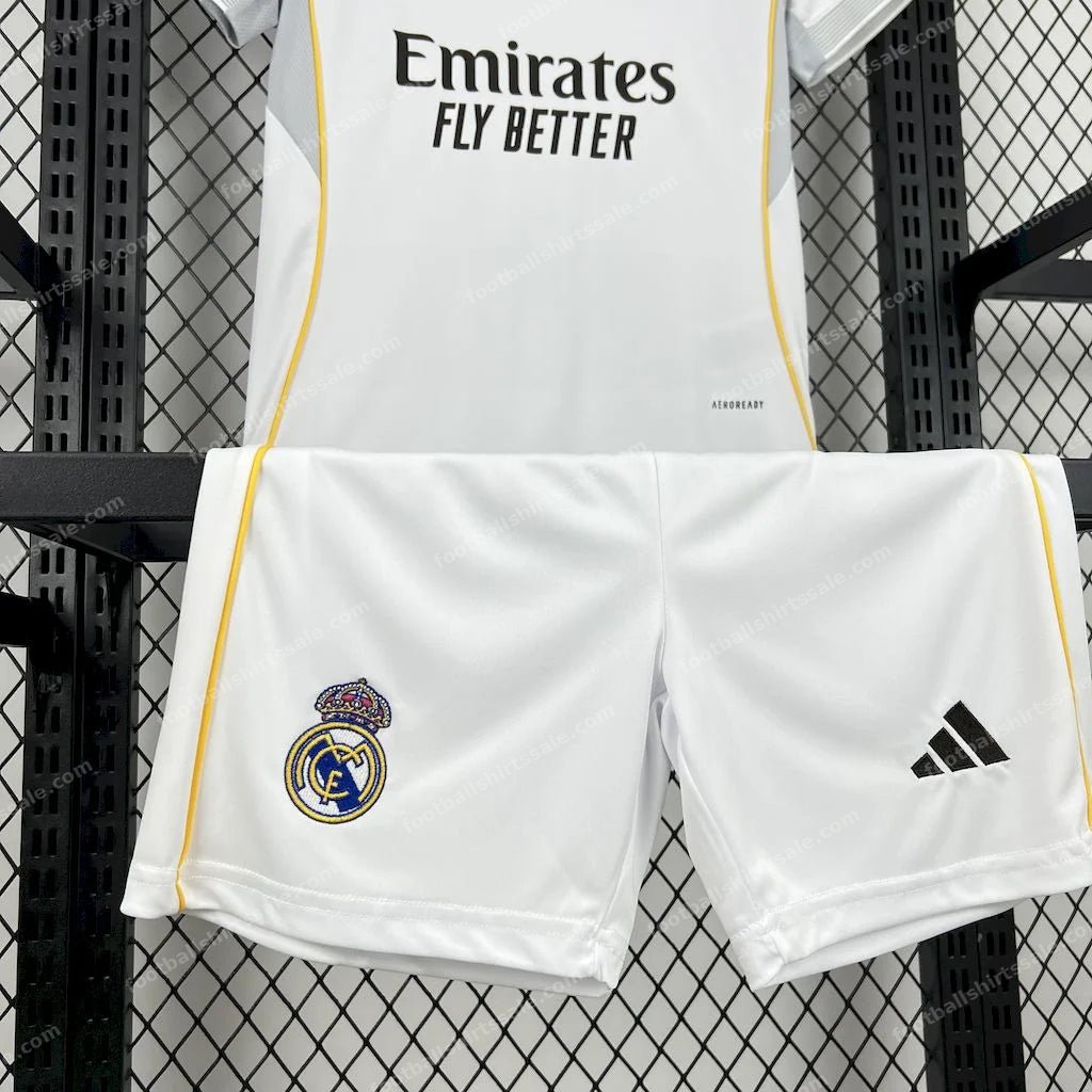 2025/2026 Real Madrid Home Football Shirt Kids Size - Detail 5
