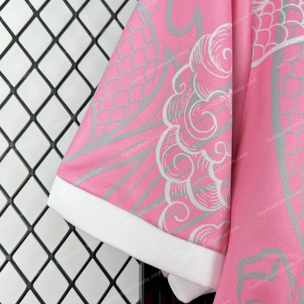 2025/2026 Real Madrid Pink Dragon Special Edition Jersey - Detail 5