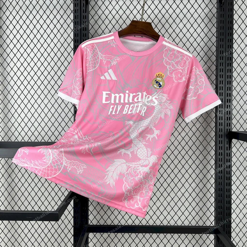 2025/2026 Real Madrid Pink Dragon Special Edition Jersey