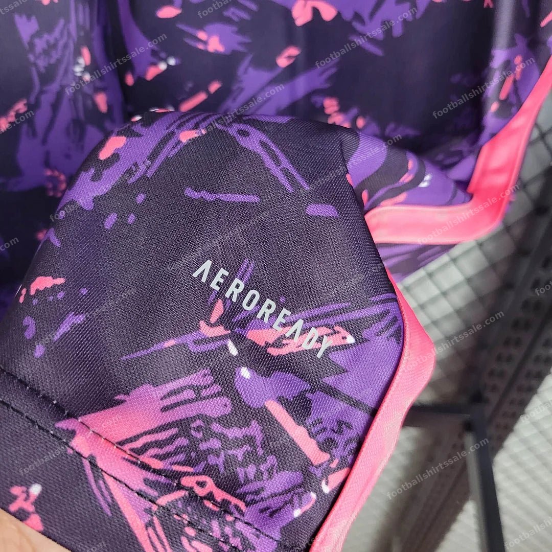 2025/2026 Real Madrid Purple Special Edition Lizz Football Shirt - Detail 4