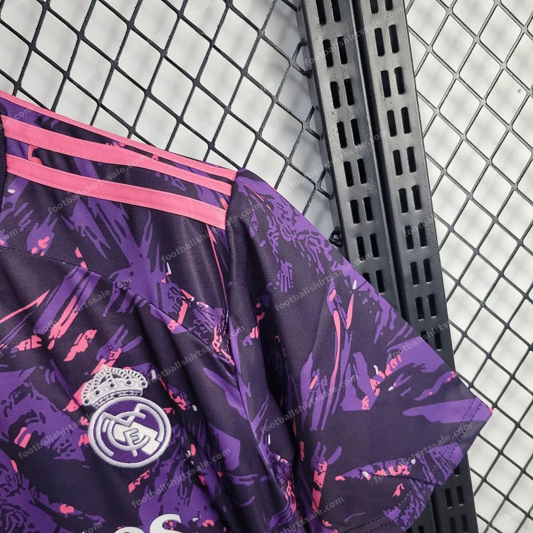 2025/2026 Real Madrid Purple Special Edition Lizz Football Shirt - Detail 5