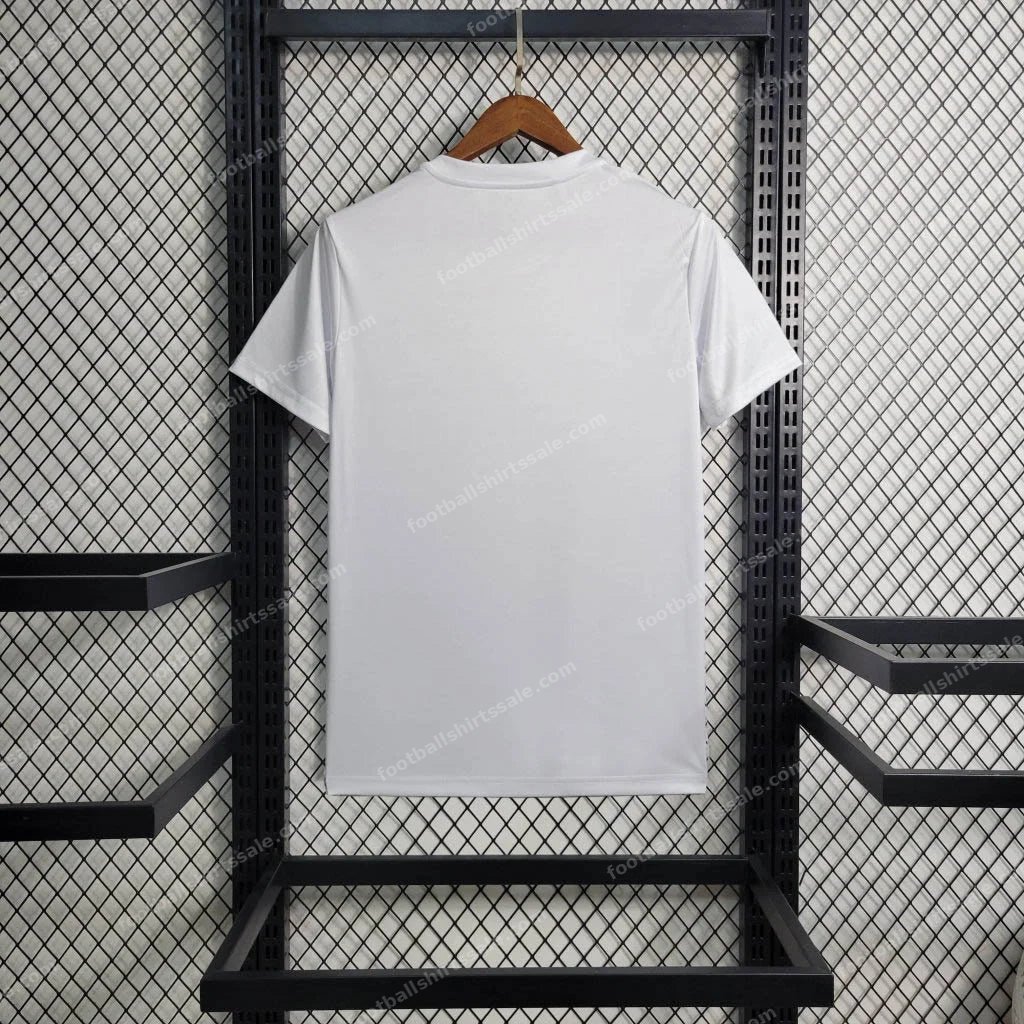 2023/2024 Real Madrid Reflective Balmain White Football Shirt - Detail 1