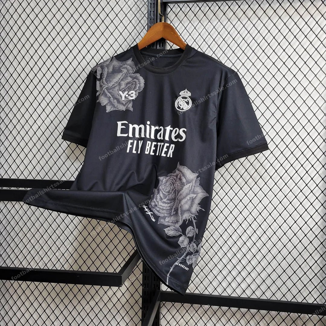 2024/2025 Real Madrid Y-3 Special Edition Black Football Shirt - Detail 2