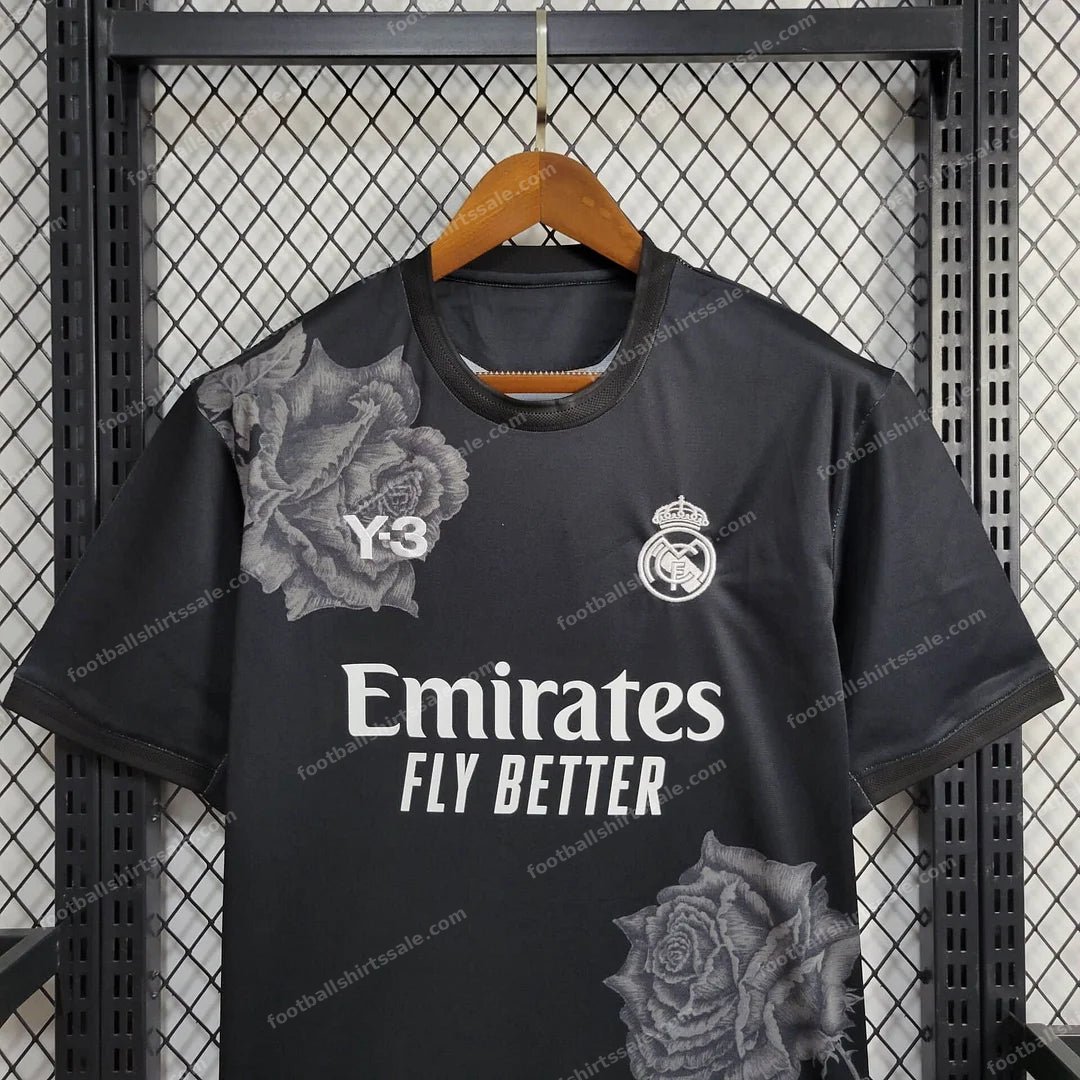 2024/2025 Real Madrid Y-3 Special Edition Black Football Shirt - Detail 3