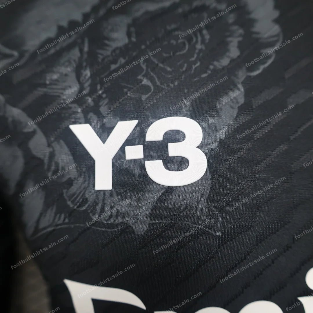 2024/2025 Real Madrid Y-3 Special Edition Black Football Shirt – Player Version - Detail 5