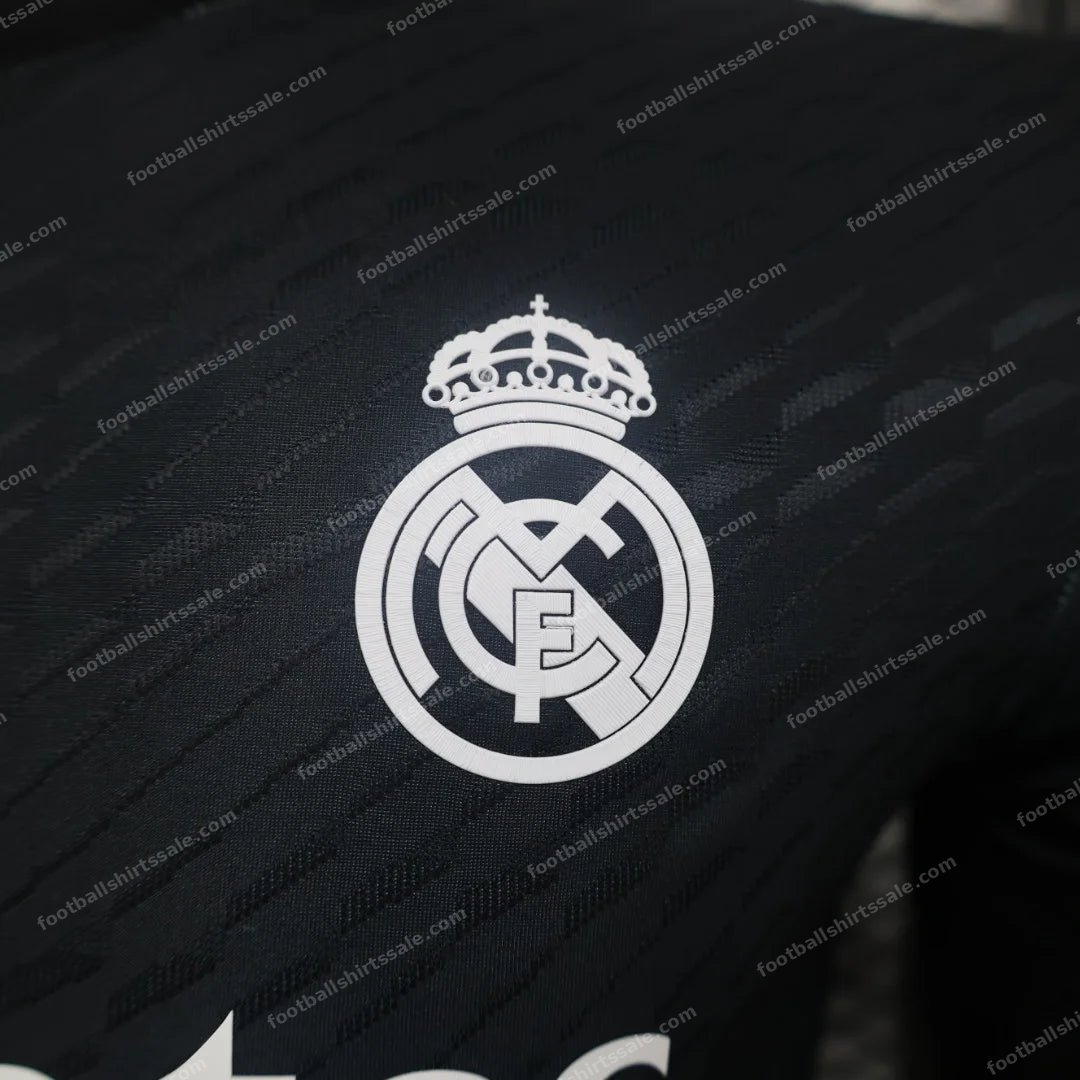 2024/2025 Real Madrid Y-3 Special Edition Black Football Shirt – Player Version - Detail 6