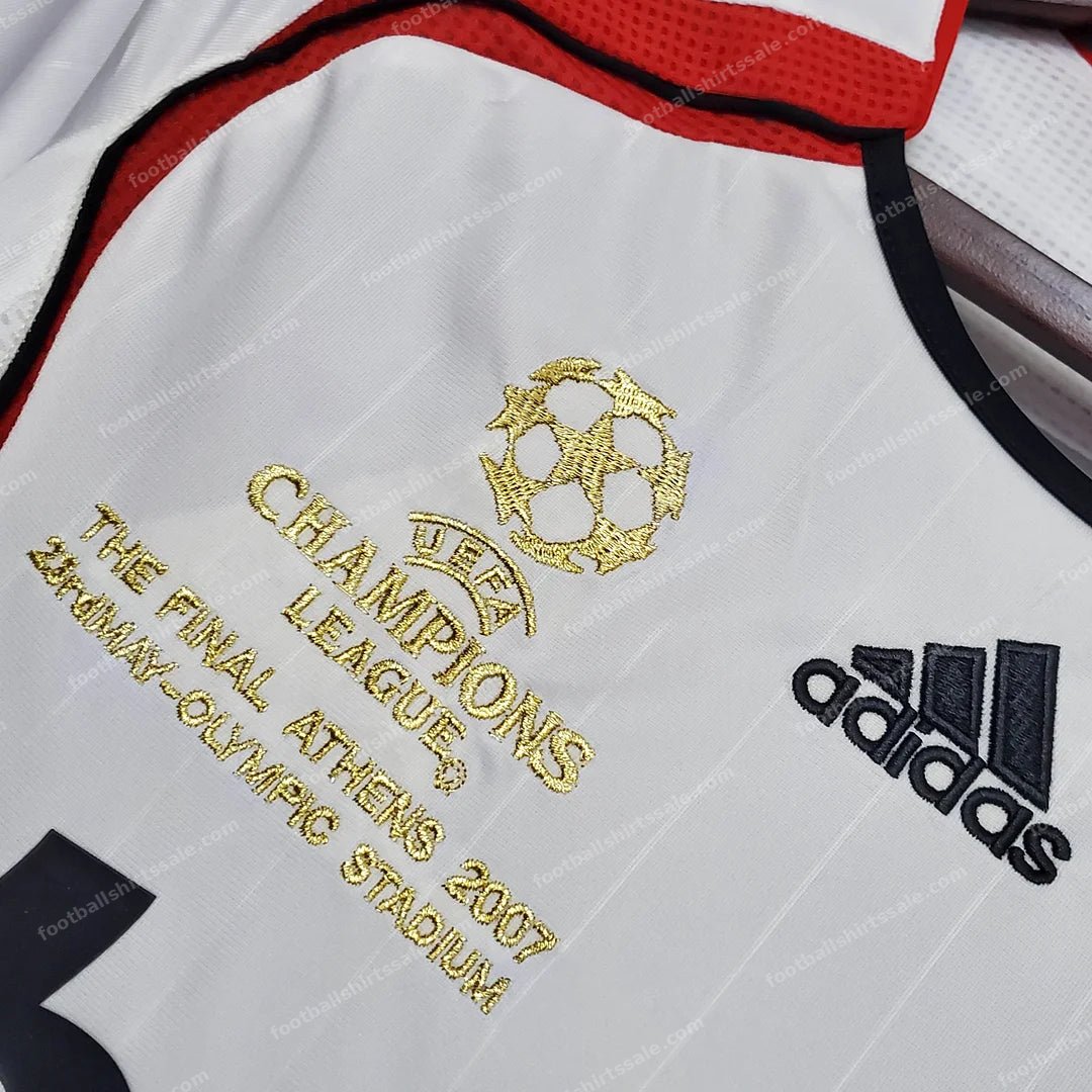 2006/2007 Retro AC Milan Away Football Shirt - Detail 5