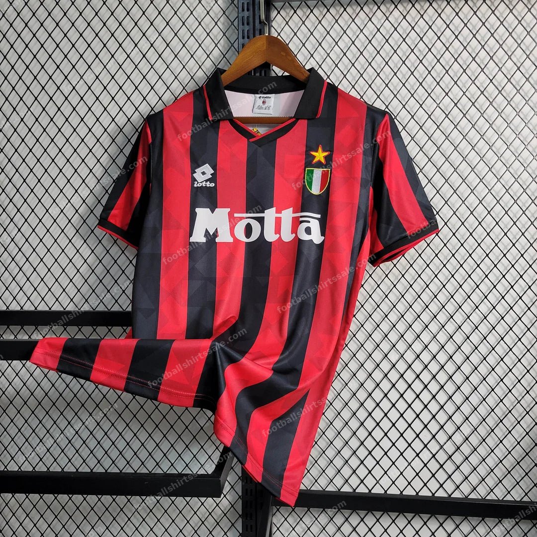 1993/1994 Retro AC Milan Home Football Shirt 1:1 Thai Quality - Detail 2