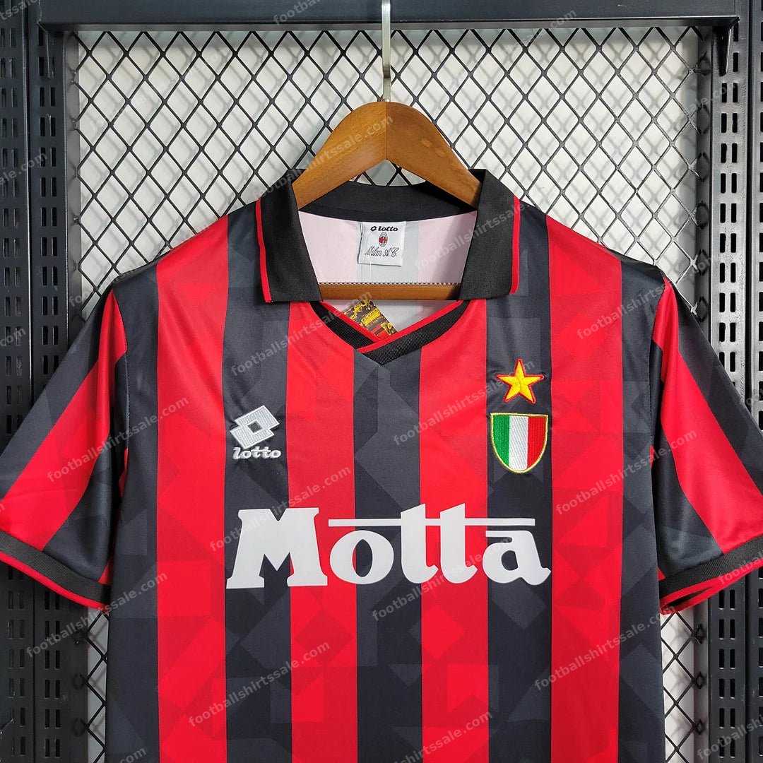 1993/1994 Retro AC Milan Home Football Shirt 1:1 Thai Quality - Detail 3