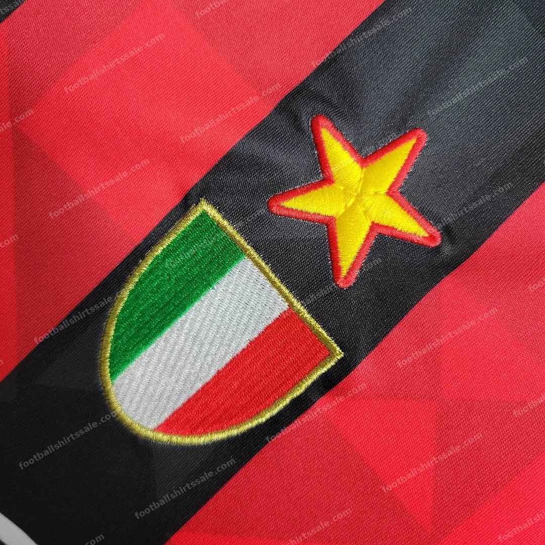 1993/1994 Retro AC Milan Home Football Shirt 1:1 Thai Quality - Detail 5
