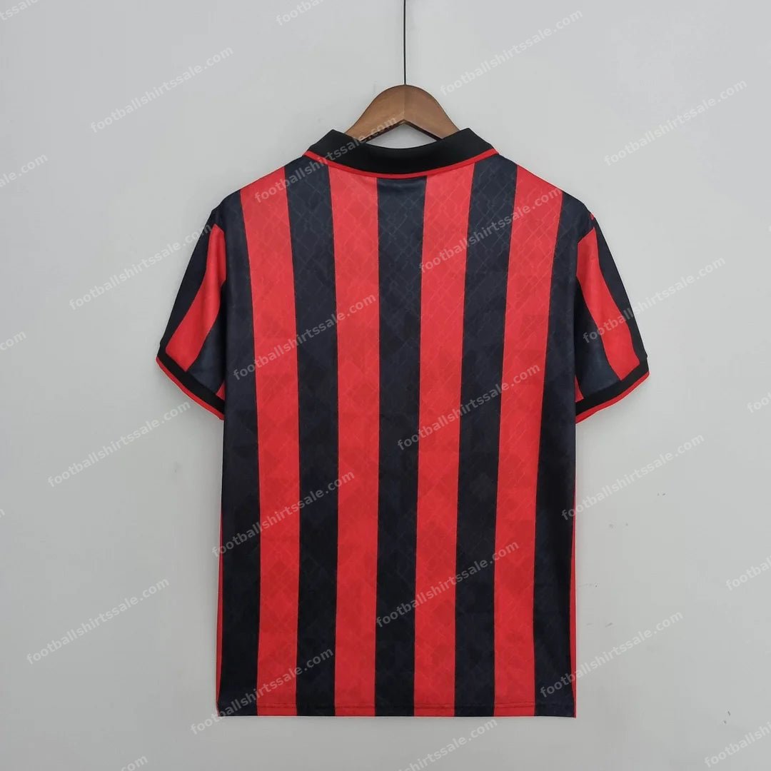 1995/1996 Retro AC Milan Home Football Shirt 1:1 Thai Quality - Detail 1