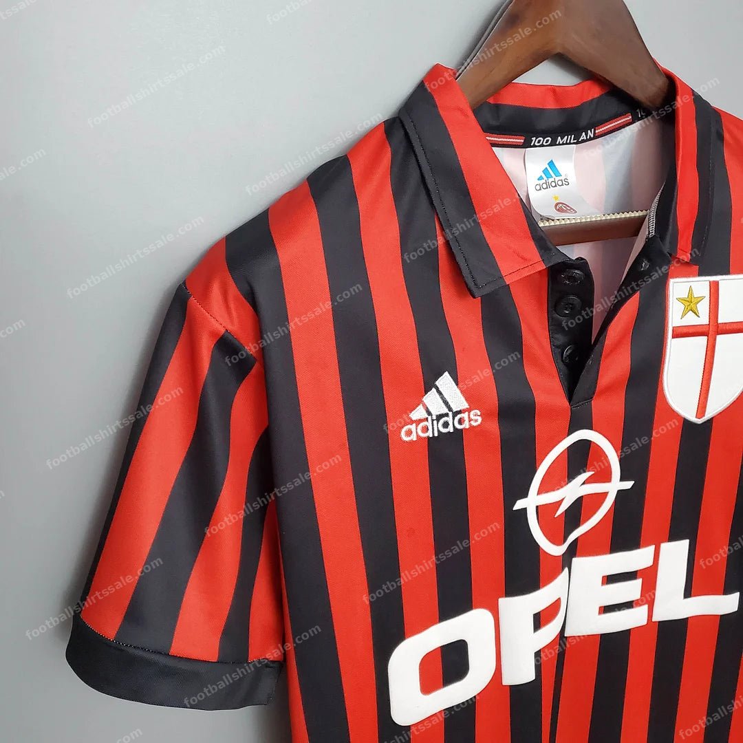 1999/2000 Retro AC Milan Home Football Shirt 1:1 Thai Quality - Detail 4
