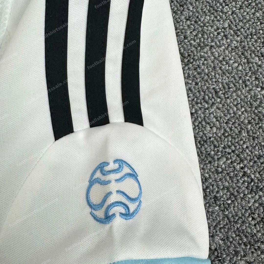 2006 Retro Argentina Home Football Shirt Kids Size - Detail 4