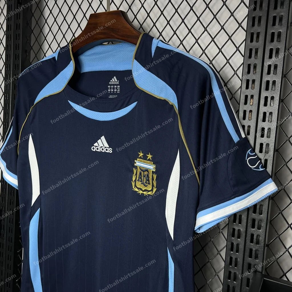 2006 Retro Argentina National Team Away Jersey - Detail 5