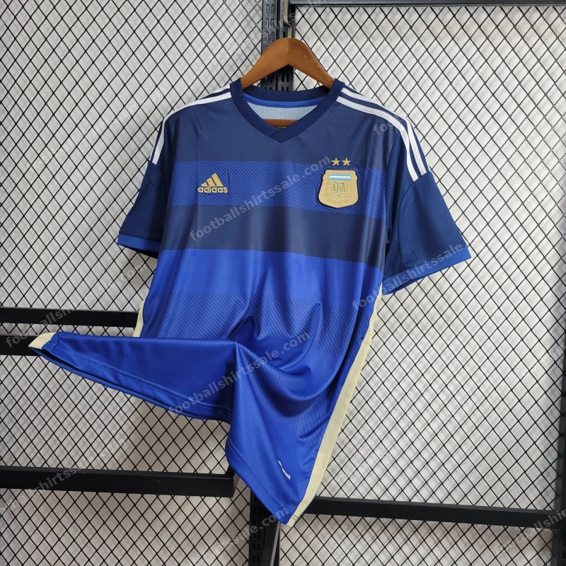 2014 Retro Argentina National Team Away Jersey - Detail 2