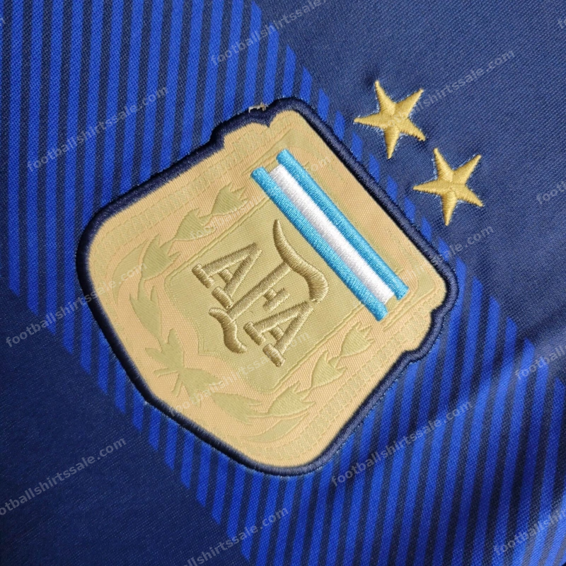 2014 Retro Argentina National Team Away Jersey - Detail 4