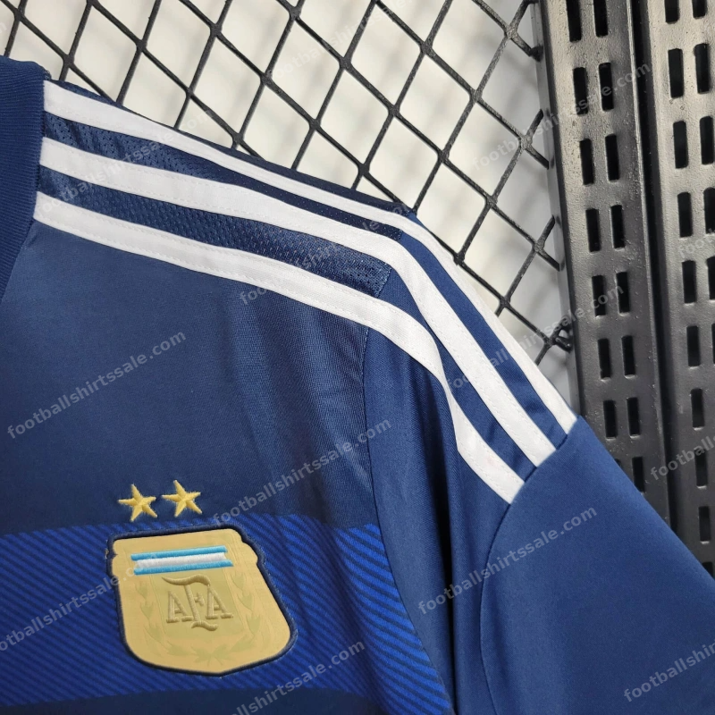 2014 Retro Argentina National Team Away Jersey - Detail 5