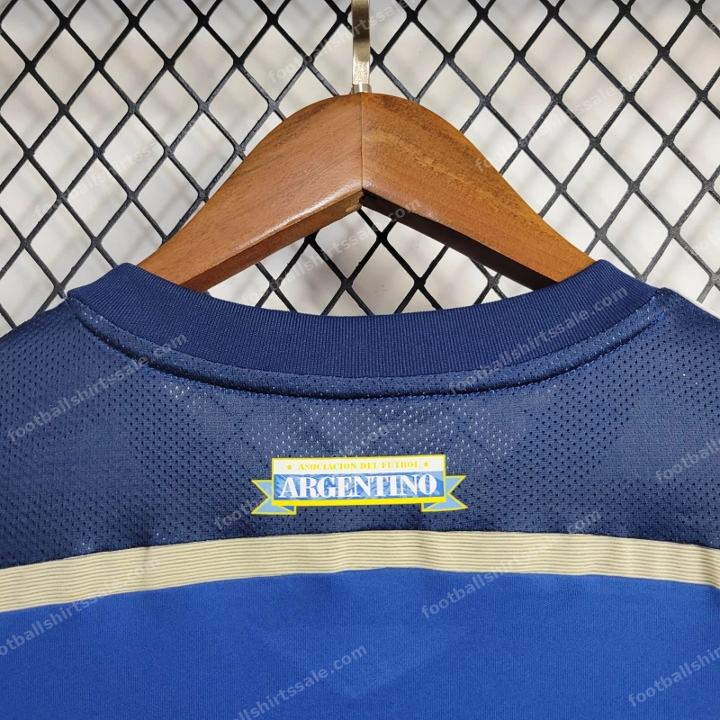 2014 Retro Argentina National Team Away Jersey - Detail 8