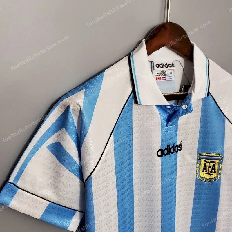 1996 Retro Argentina National Team Home Jersey - Detail 2