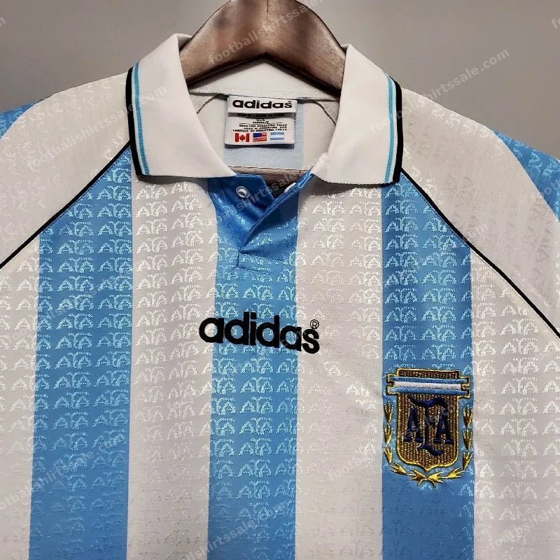 1996 Retro Argentina National Team Home Jersey - Detail 3