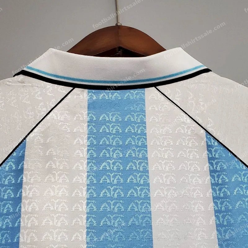 1996 Retro Argentina National Team Home Jersey - Detail 4
