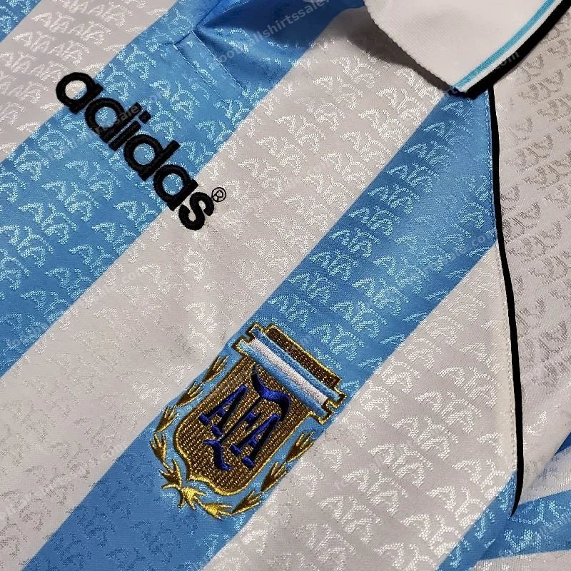 1996 Retro Argentina National Team Home Jersey - Detail 6