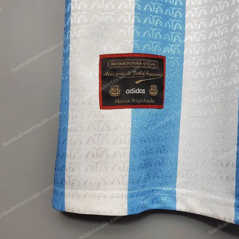 1996 Retro Argentina National Team Home Jersey - Detail 8