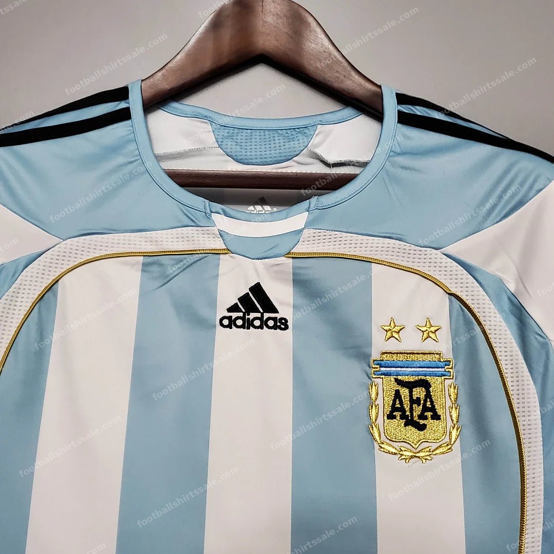 2006 Retro Argentina National Team Home Jersey - Detail 2