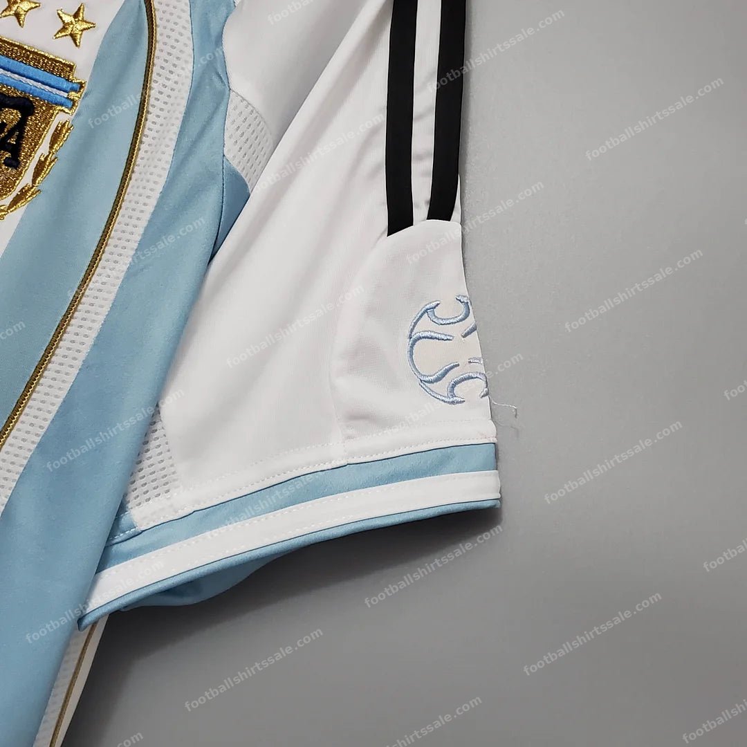 2006 Retro Argentina National Team Home Jersey - Detail 6