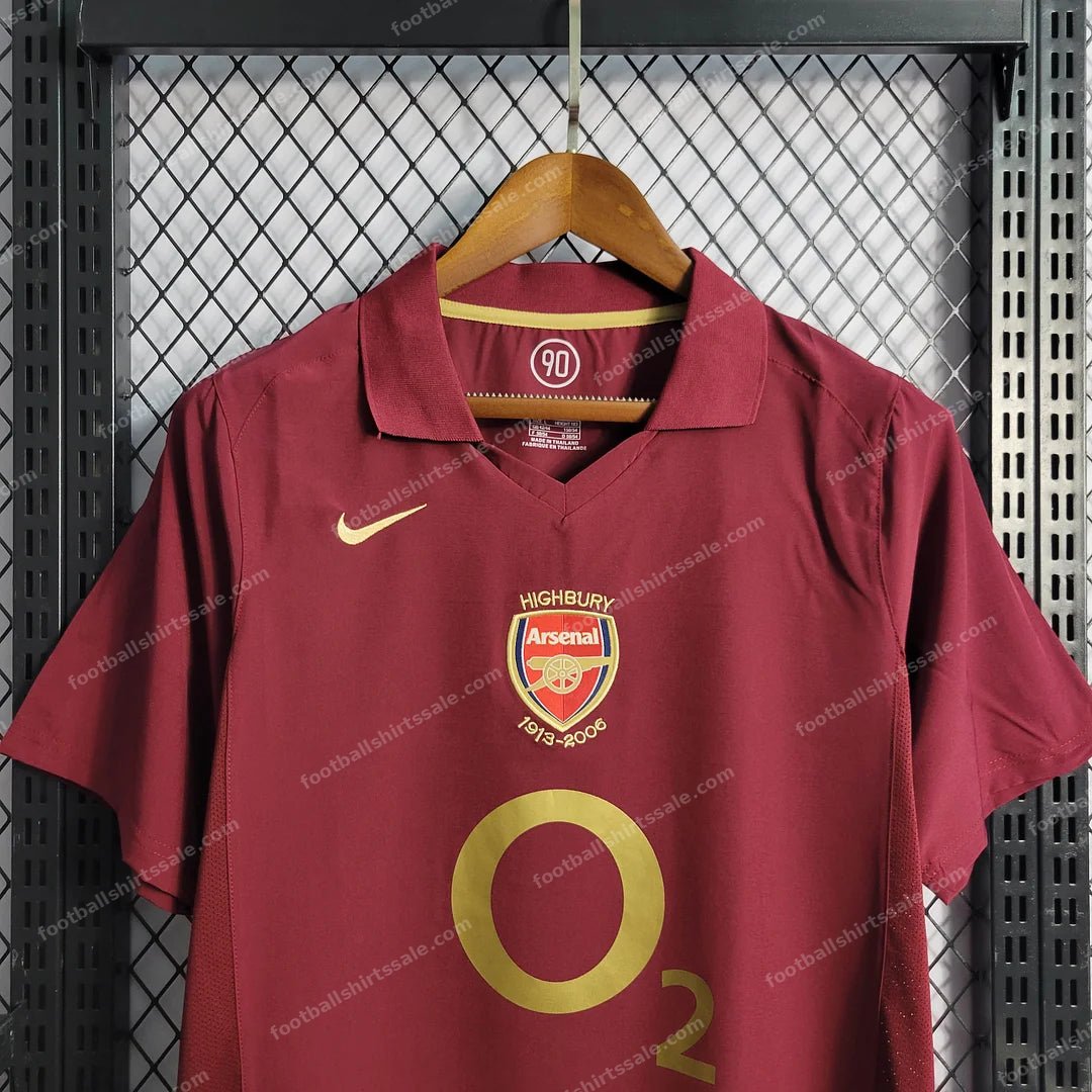 2005/2006 Retro Arsenal Home Football Shirt 1:1 Thai Quality - Detail 3