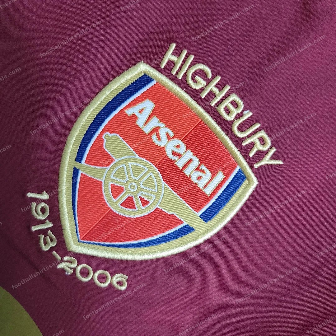 2005/2006 Retro Arsenal Home Football Shirt 1:1 Thai Quality - Detail 5