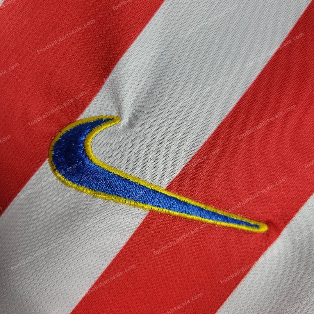 2004/2005 Retro Atletico Madrid Home Soccer Jersey 1:1 Thai Quality - Detail 4