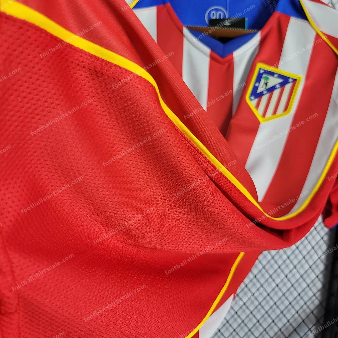 2004/2005 Retro Atletico Madrid Home Soccer Jersey 1:1 Thai Quality - Detail 6