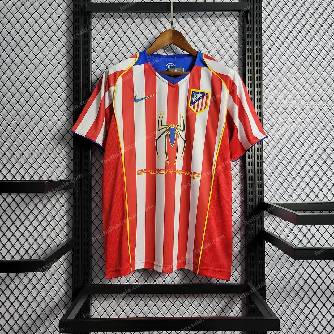 2004/2005 Retro Atletico Madrid Home Soccer Jersey 1:1 Thai Quality