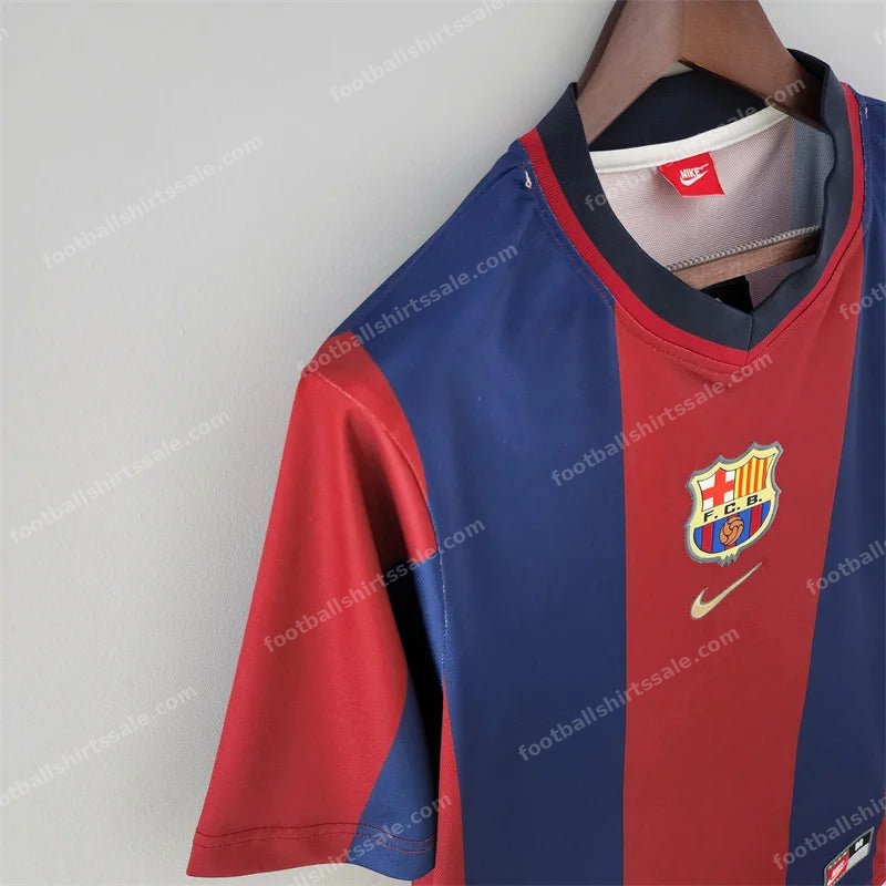 1998/1999 Retro Barcelona Football Shirt Home 1:1 Thai Quality - Detail 2
