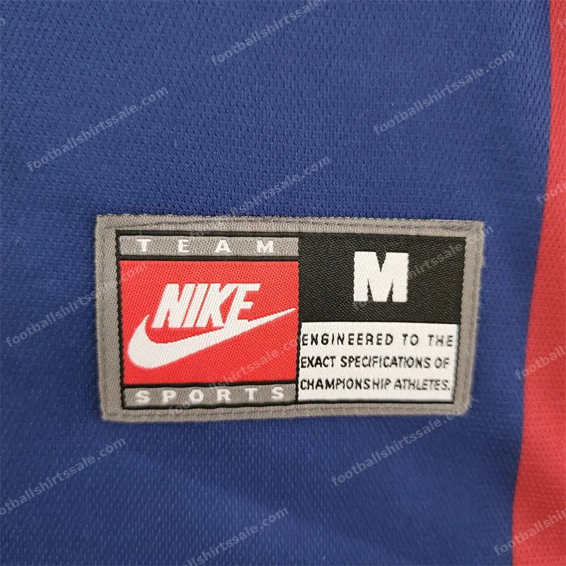 1998/1999 Retro Barcelona Football Shirt Home 1:1 Thai Quality - Detail 6