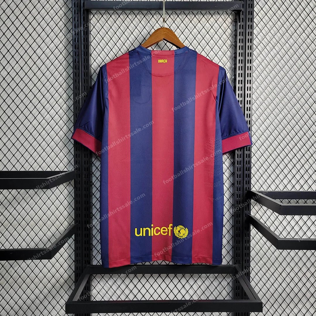 2014/2015 Retro Barcelona Football Shirt Home - Detail 1