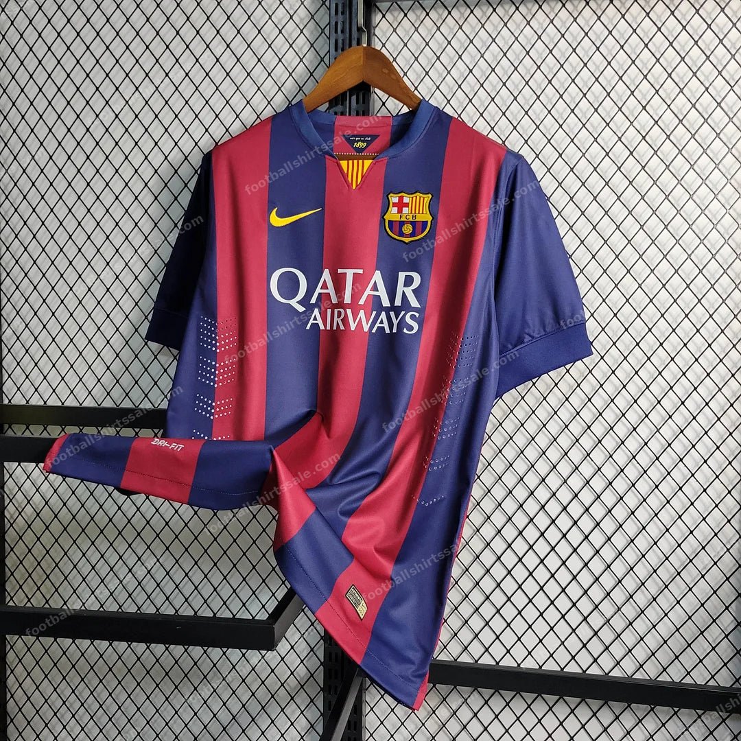 2014/2015 Retro Barcelona Football Shirt Home - Detail 2